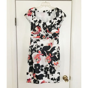 Black & White Floral Dress - White House Black Mkt